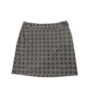 EP Pro Golf Skort Athletic Skirt Tennis leisure Black Geo Print Size 10